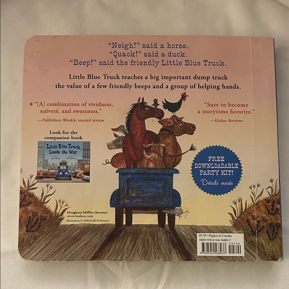 Little Blue Truck Children's Book - Picture 2 of 3